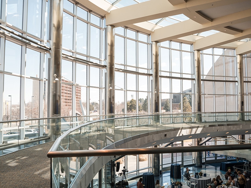 The Welcome Center at DU exterior shot